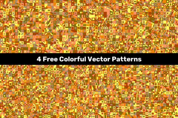 4 Free Colorful Vector Patterns