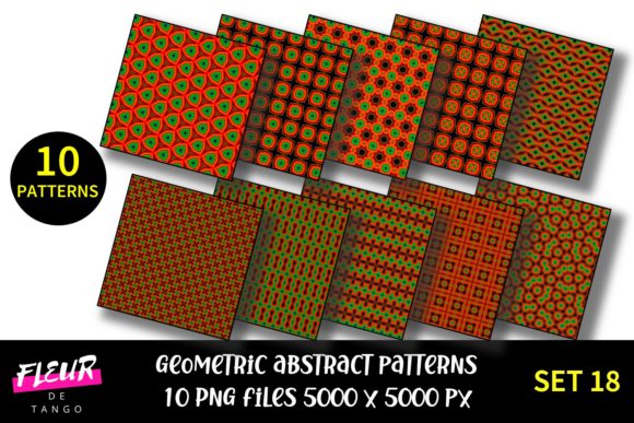Exploring the Versatility of Geometric Patterns Digital Paper Set 18
