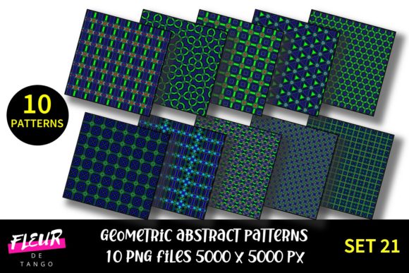 Geometric Patterns Digital Paper Set 21: A Versatile Resource for Creative Projects