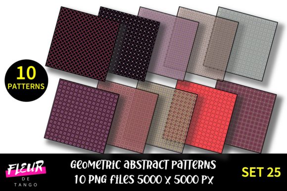 Geometric Patterns Digital Paper Set 25: A Creative Resource for Every Project