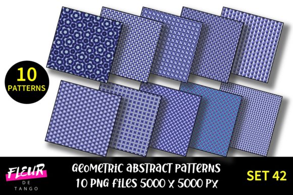 Geometric Patterns Digital Paper Set 42: A Creative Powerhouse for Modern Designers