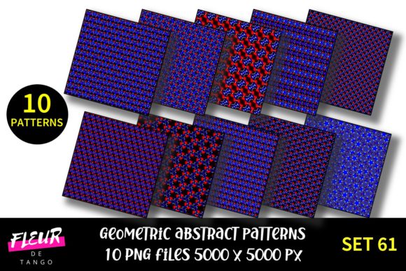 Geometric Patterns Digital Paper Set 61