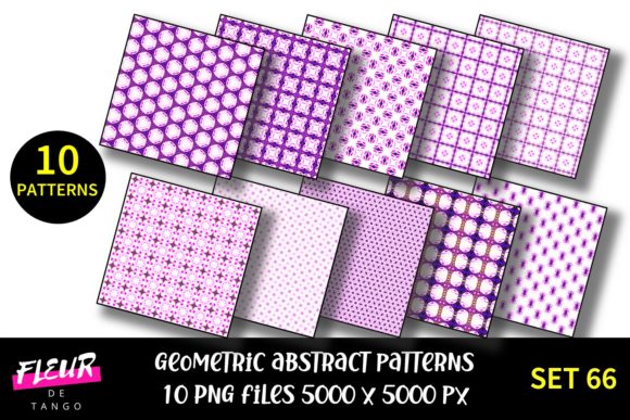 Geometric Patterns Digital Paper Set 66: A Creative Resource for Diverse Projects