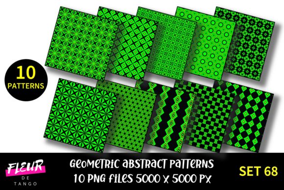 Geometric Patterns Digital Paper Set 68