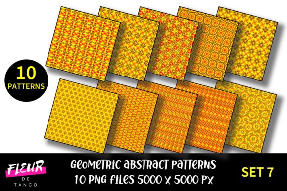 Geometric Patterns Digital Paper Set 7