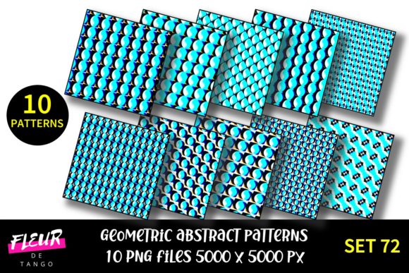 Geometric Patterns Digital Paper Set 72: A Versatile Resource for Every Creative Need