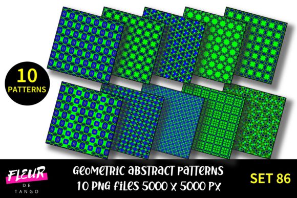 Geometric Patterns Digital Paper Set 86
