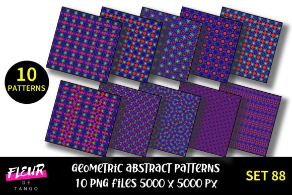 Geometric Patterns Digital Paper Set 88: A Creative Resource for Every Project