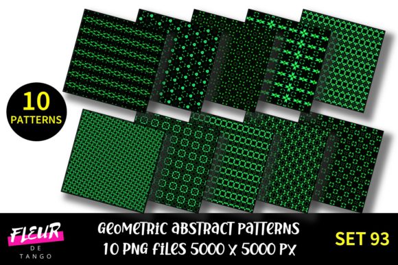Geometric Patterns Digital Paper Set 93: A Versatile Resource for Creative Projects