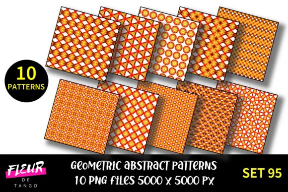 Geometric Patterns Digital Paper Set 95: A Creative Resource for Every Project