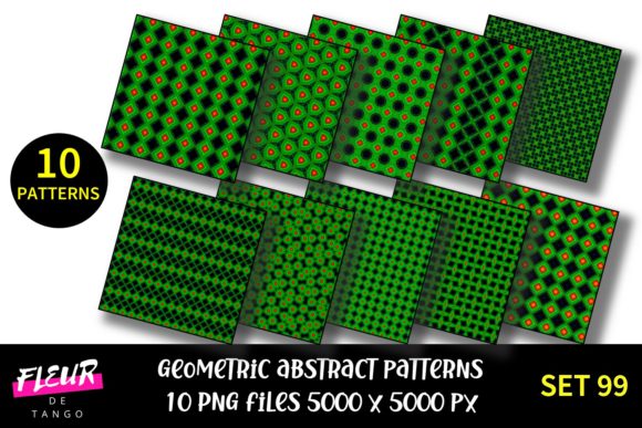 Geometric Patterns Digital Paper Set 99: A Versatile Resource for Creative Professionals