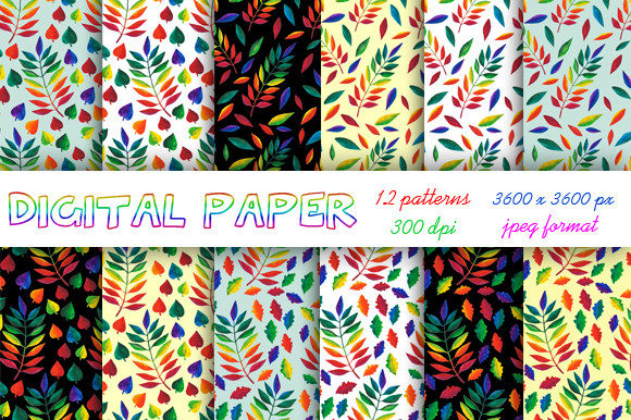Patterns Leaves Rainbow: A Creative Resource for Digital Designers