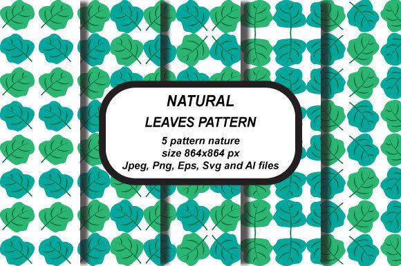 Seamless Leaves Patterns for Creative Projects